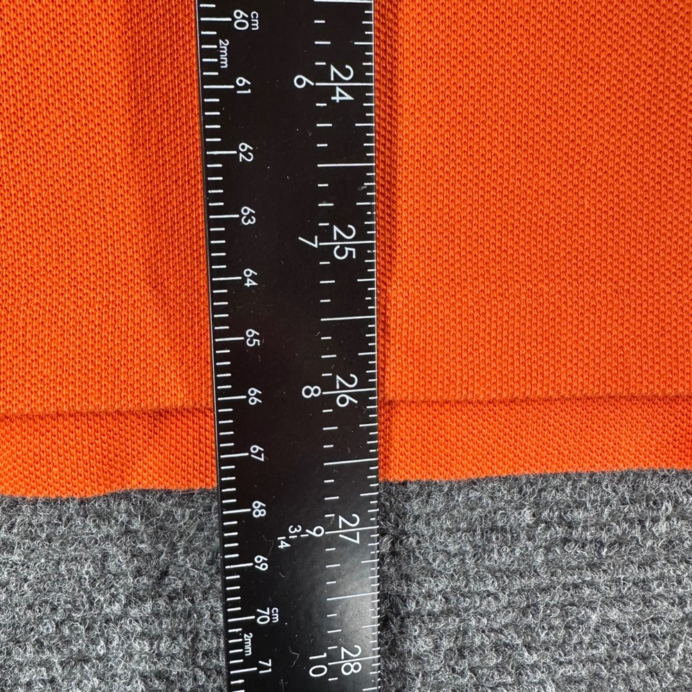 Polo Ralph Lauren Polo Shirt Mens M Medium Orange Crest Custom Slim Fit Pique - Picture 13 of 15